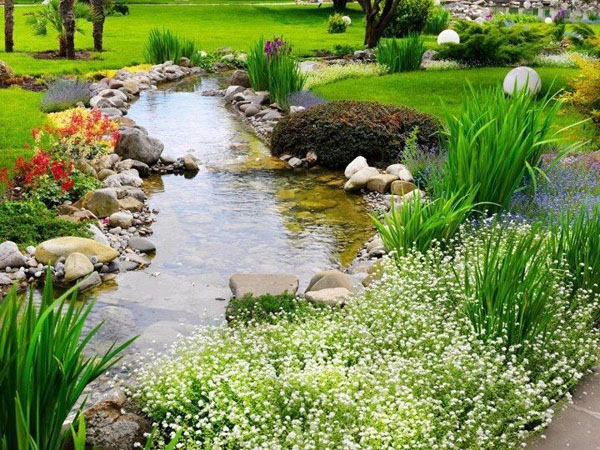 Backyard pond, pond builders, water garden pond, residential pond consruction